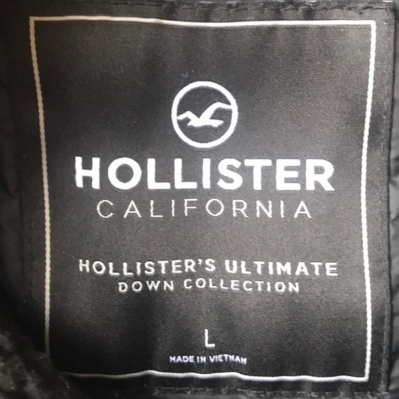 Men’s Black Hollister Puffer Jacket - Picture 4 of 4
